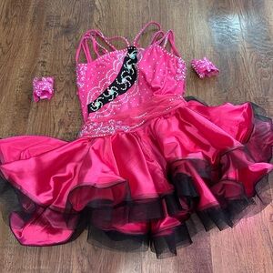 Pink and Black Dance Costume